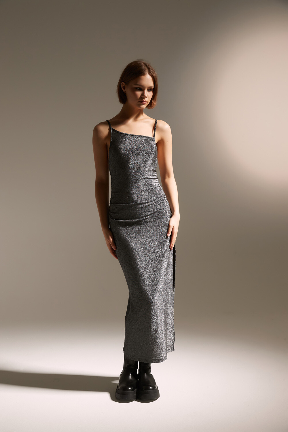 Vestido Talinde Gris Oscuro