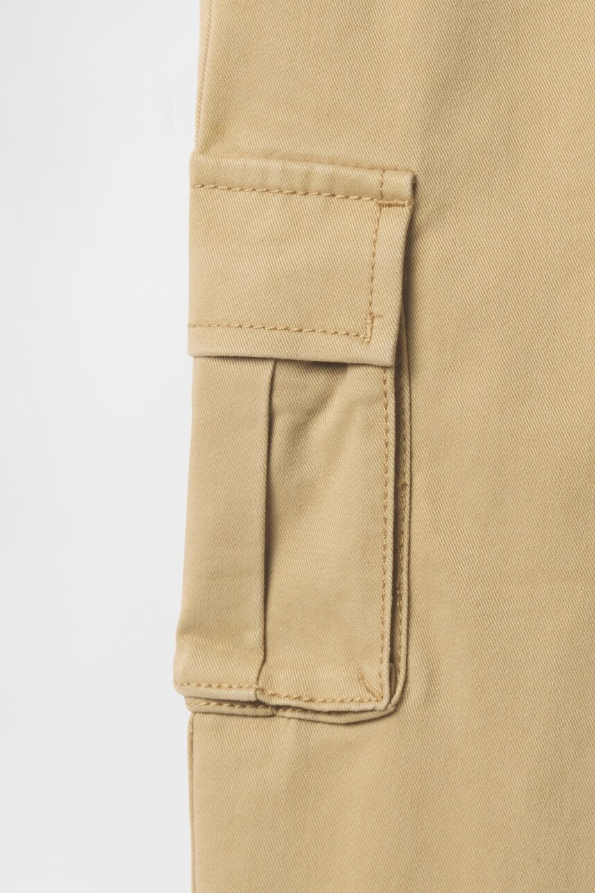 Pantalón Cargo Chino Toddler Niño New British Khaki