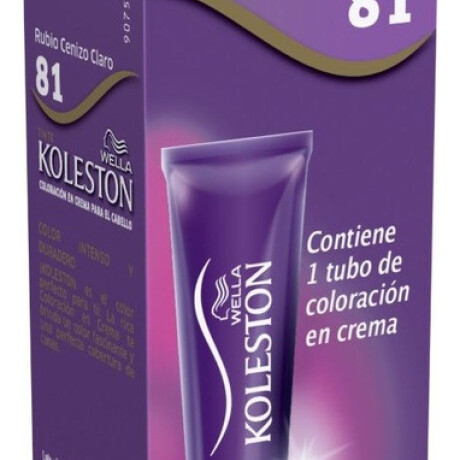 Koleston Single Nº 81 Rubio Ceniza Claro | Tinte Capilar Natural Koleston Single Nº 81 Rubio Ceniza Claro | Tinte Capilar Natural