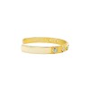 Brazalete Pune-Plata Rodinada con micra oro 18k-Piedra Topacio Azul-BR2001 Conpiedra