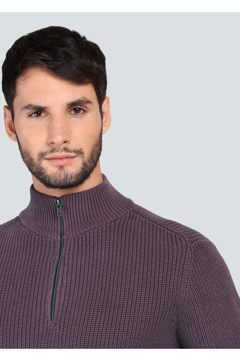 Sweater Medio Cierre Arrow BURDEOS