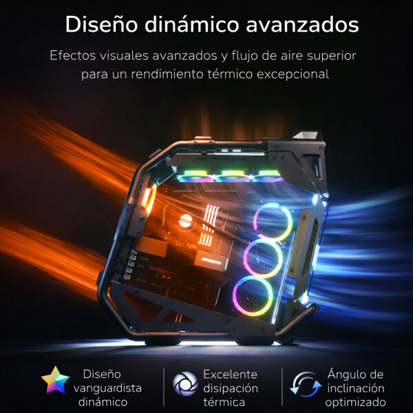 Gabinete Gamer Cougar Cratus Cristal 3 Fan GABINETE COUGAR CRATUS