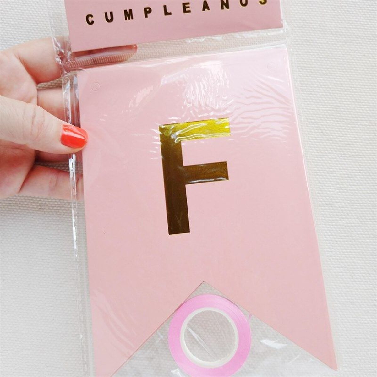 Guirnalda de Feliz Cumpleaños - Rosa 
