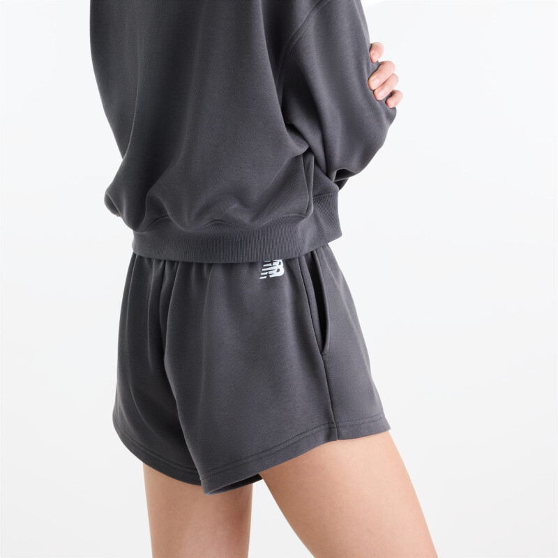 Short Newbalance Trackside French Terry mujer WB62232JBLK Gris