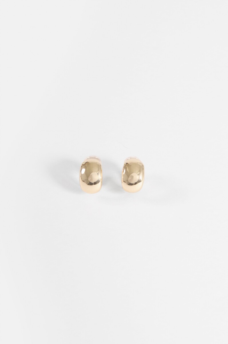 Aros clip bold - dorado 