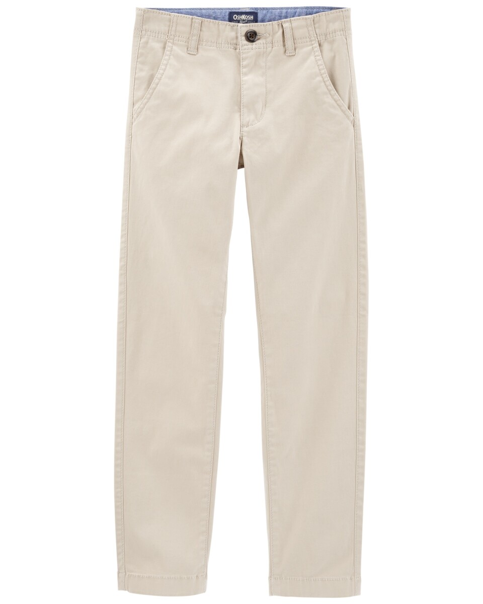 Pantalón de algodón clásico elastizado. Talles 6-14 