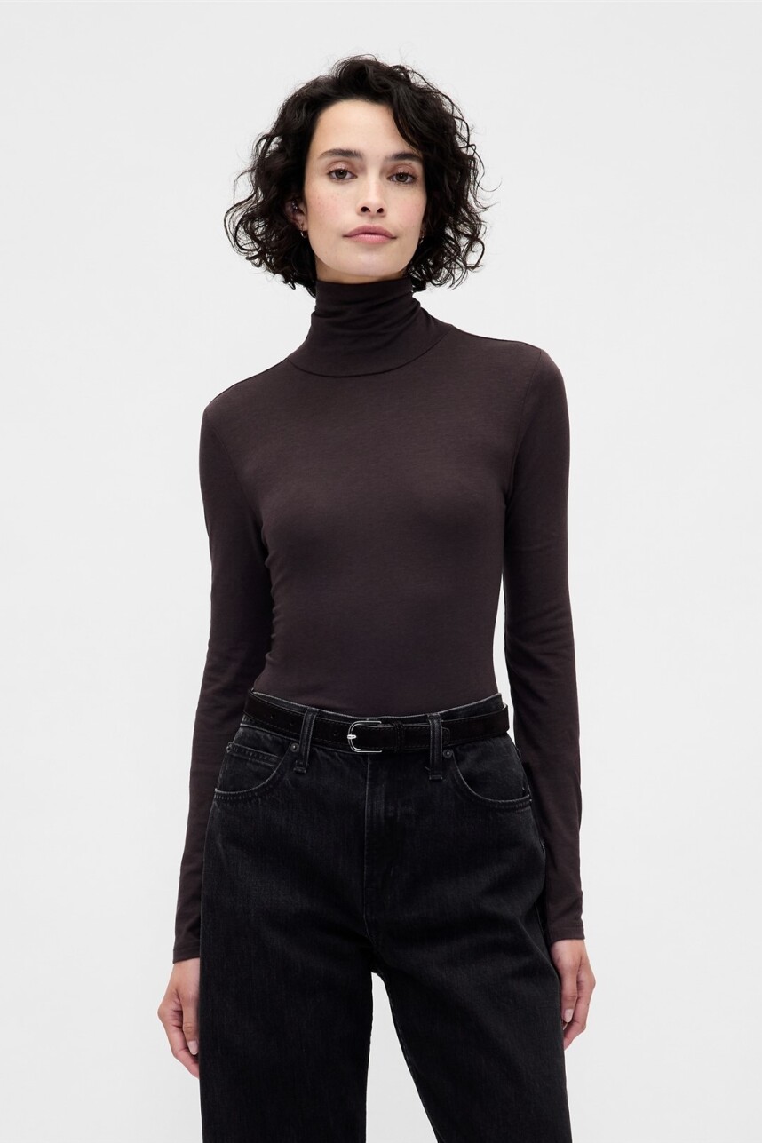 Remera Polera Mujer Terra Brown