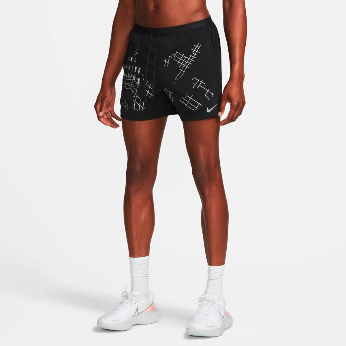 Short Nike Dri-Fit Stride de Hombre - Negro 