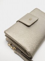 Cartera Con Asa De Mano plateado
