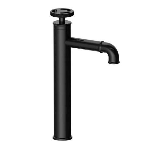 Lavatorio Monocomando Alto Industrial Negro Mate Incl Valv Popup 000
