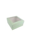 Caja 20x20x9,5 c/visor. VERDE AGUA