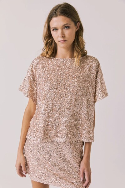 REMERA DE MANGA CORTA DAVIS Bronce