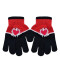 Guantes Infantiles Footy Corazón Negro - Rojo