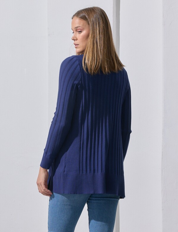 Cardigan Rib AZUL
