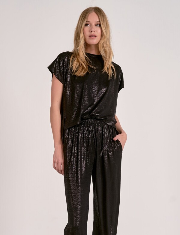 Enterito Lurex NEGRO