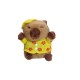 Peluche capibara con ropa amarillo