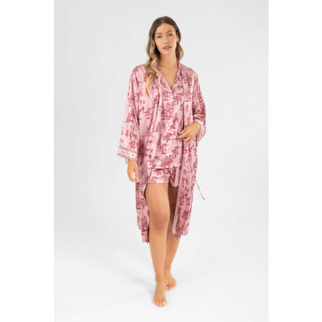 Animal jouy robe Rosado