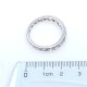 Anillo sin fin en oro 18k blanco con brillantes y diamantes Anillo sin fin en oro 18k blanco con brillantes y diamantes
