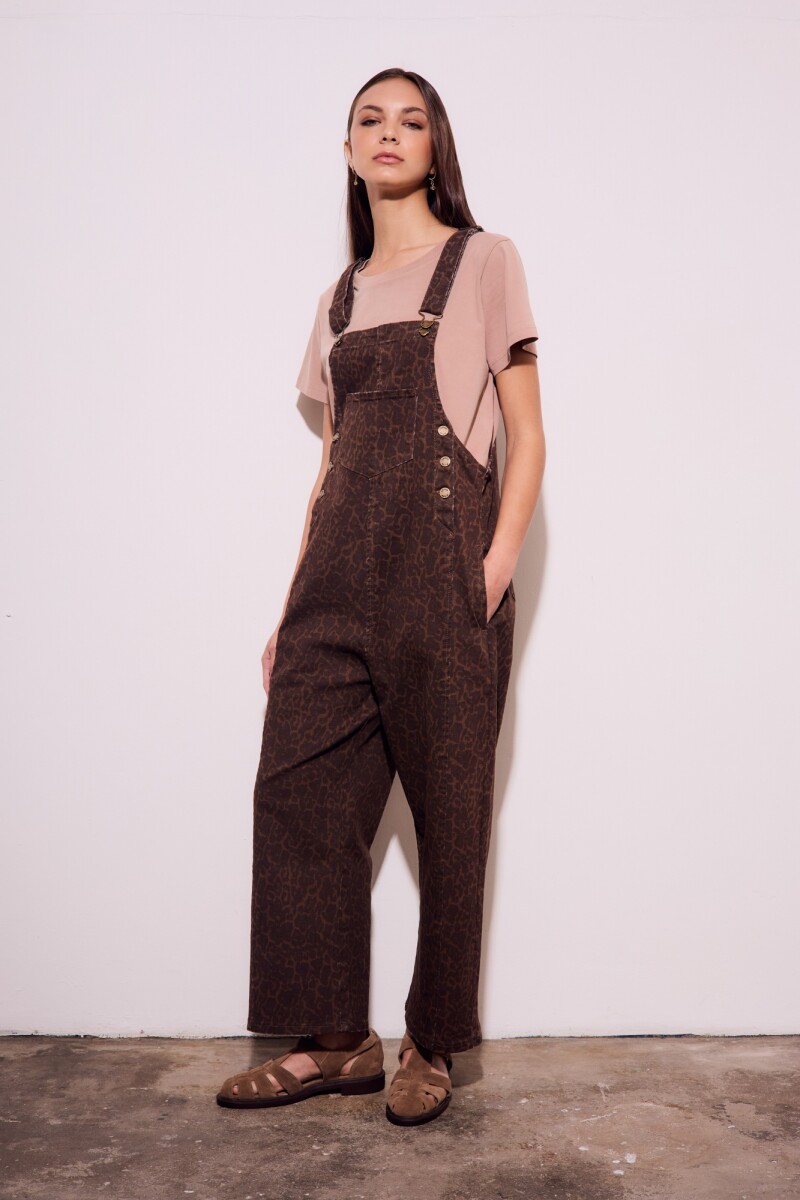 Enterito Animal Print Marron