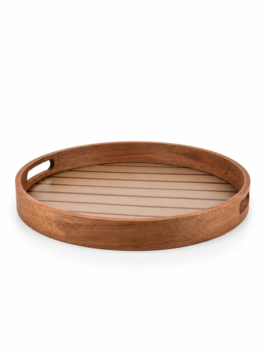 BANDEJA DECORATIVA - MARRON 