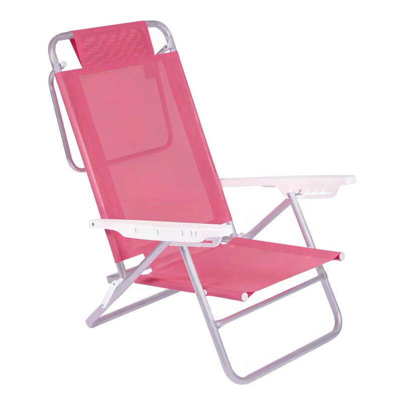 Silla Playa Reposera Aluminio Mor Summer - Color Rosa Silla Playa Reposera Aluminio Mor Summer - Color Rosa