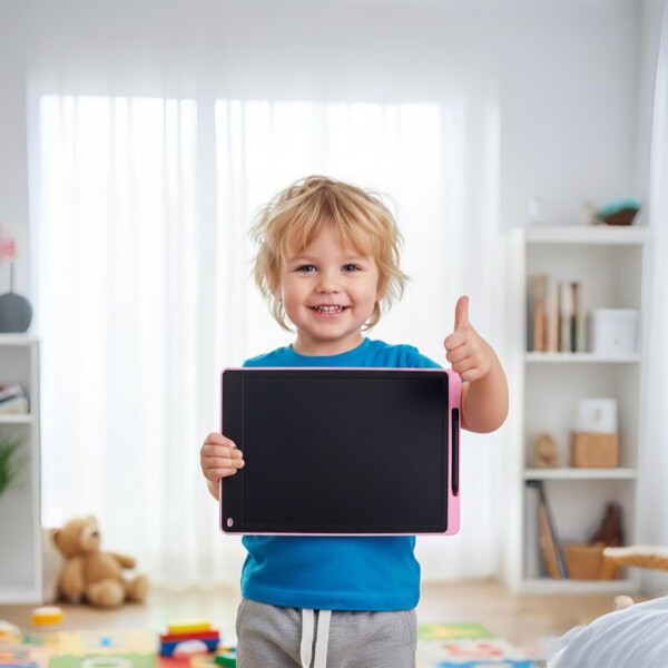 Pizarra Mágica Tableta Dibujar Infantil 16'' Pulgadas Lapiz Color Rosado