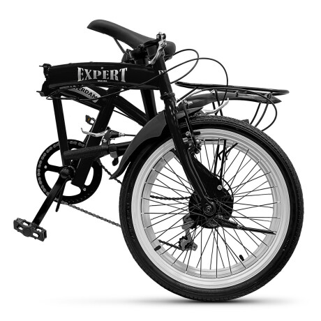 Bicicleta Plegable Expert Amsterdam Rodado 20 C/Cambios Varios Colores Negro