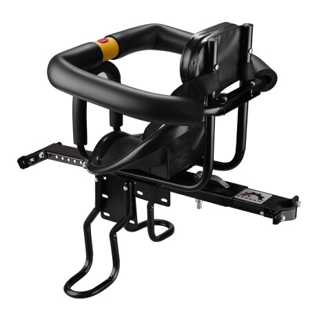 Silla Frontal Bicicleta Bebés Niños Barra Seguridad Posapiés Negro