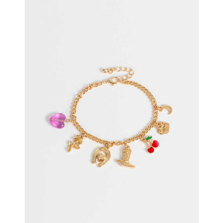 Pulsera Flexible Multidijes Dorado