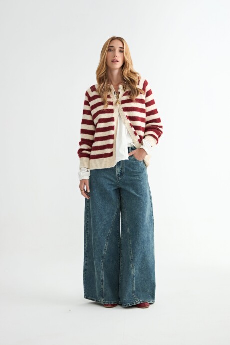 SACO BORAGO RAYADO BORDO