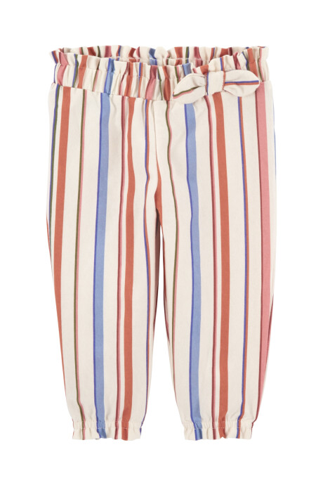 Set dos piezas de algodón, pantalón con puños elásticos y body estampa corazón Sin color