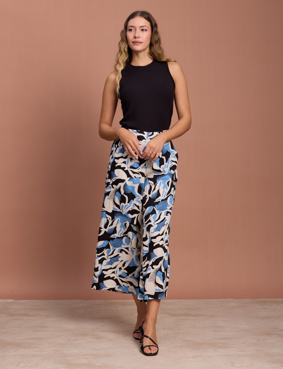 Pantalon Pull On Wid - Multi/negro 