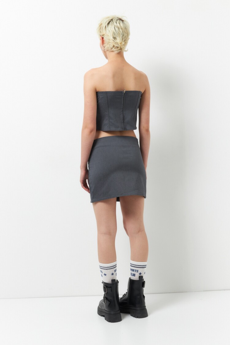 FALDA CHECKA - AVERIA Gris