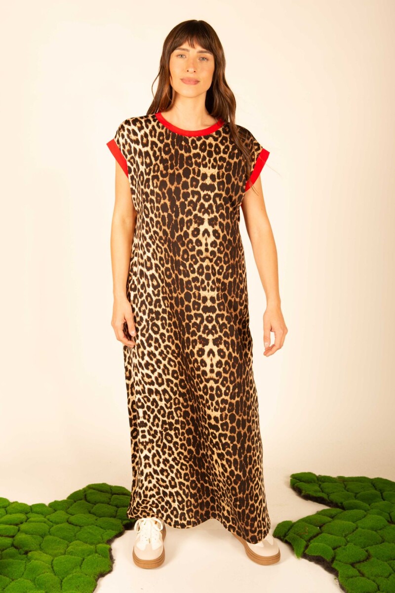 Vestido Gaspar Leopardo