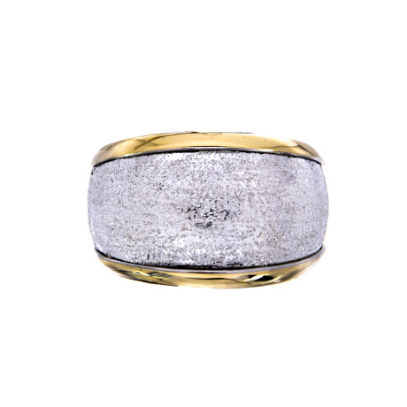 Anillo de plata 925 y doulbe de oro 18 ktes. Anillo de plata 925 y doulbe de oro 18 ktes.