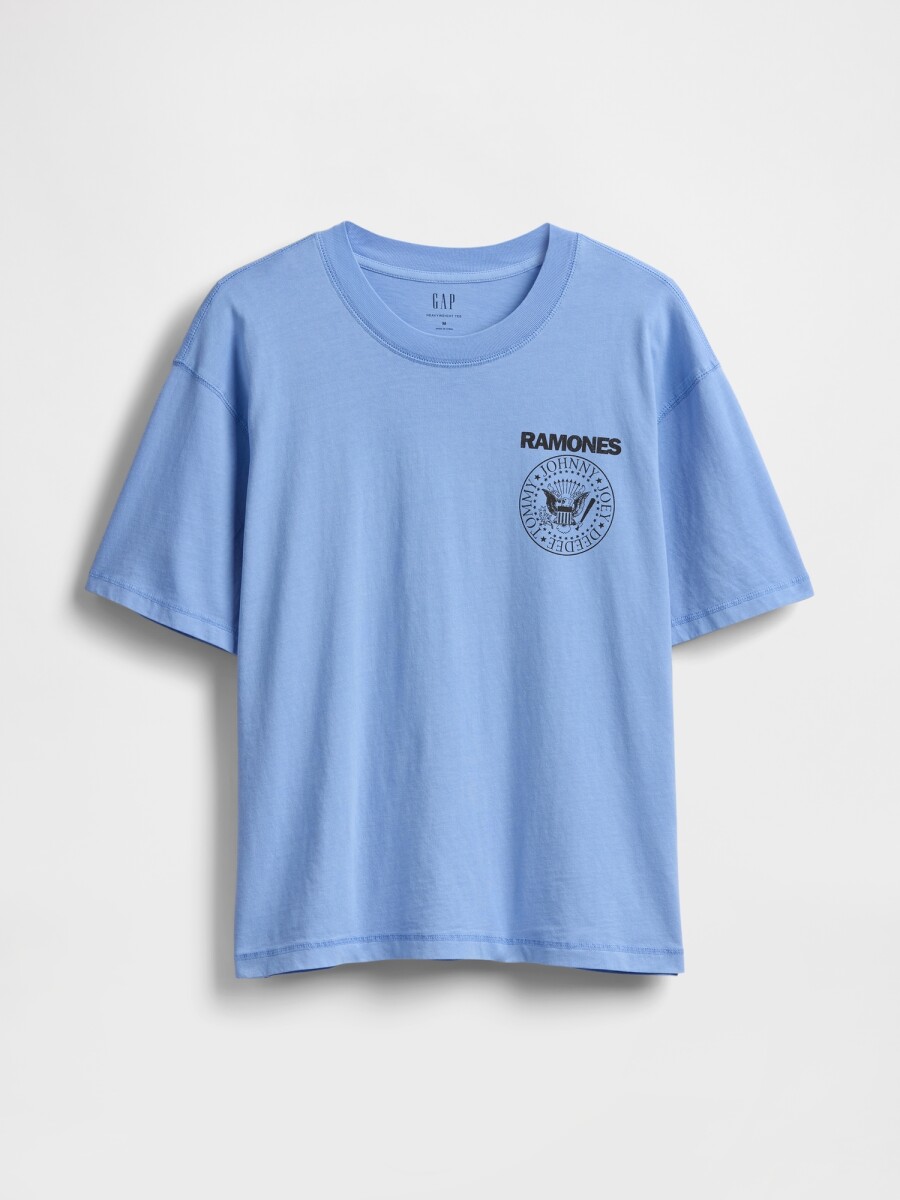 Remera Bandas Manga Corta Hombre - Shirting Blue 