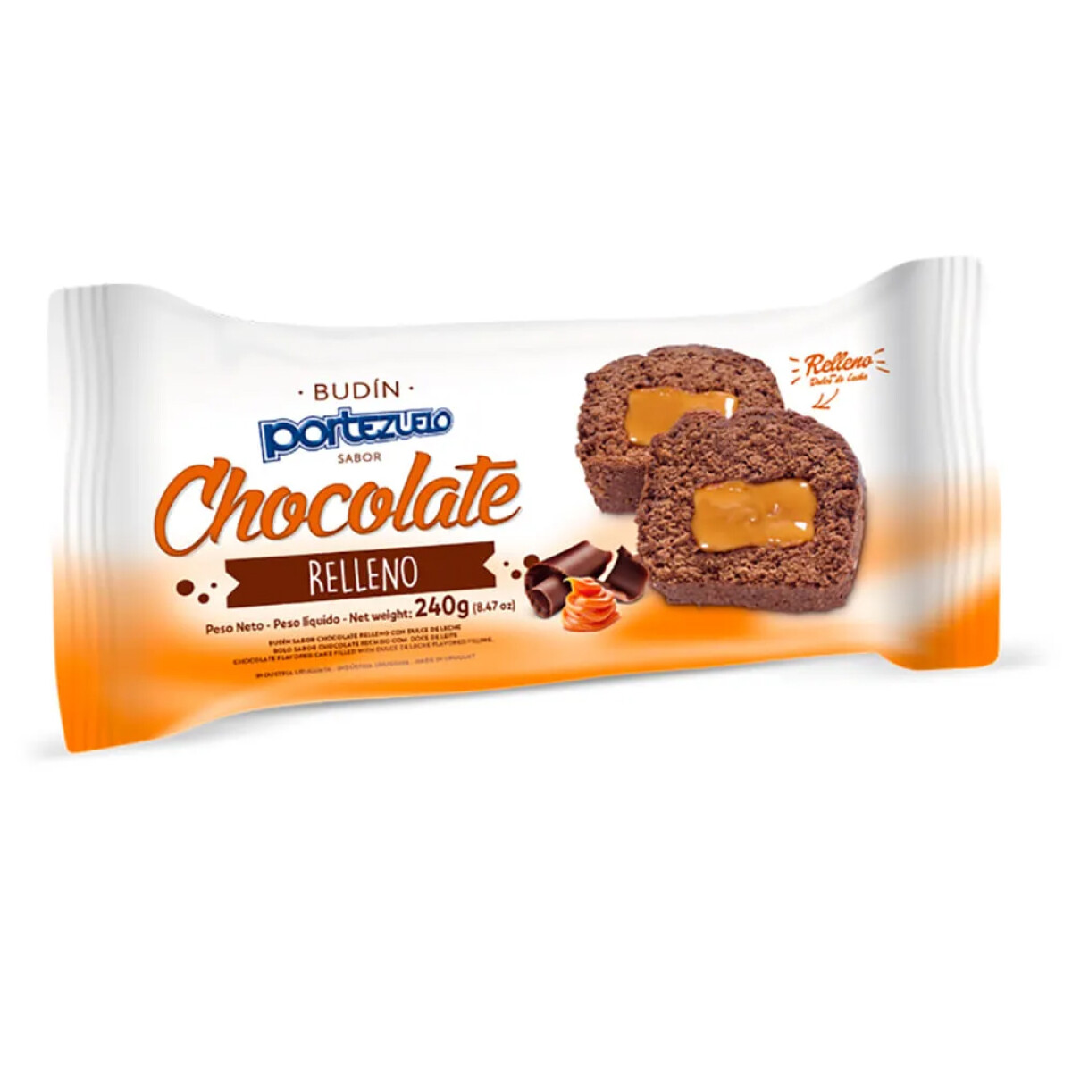 Budin Portezuelo 240grs Relleno - Chocolate 