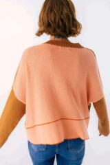 Sweater Saela Camel/Salmon