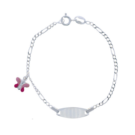 Pulsera de identidad de plata 925 niña. Pulsera de identidad de plata 925 niña.