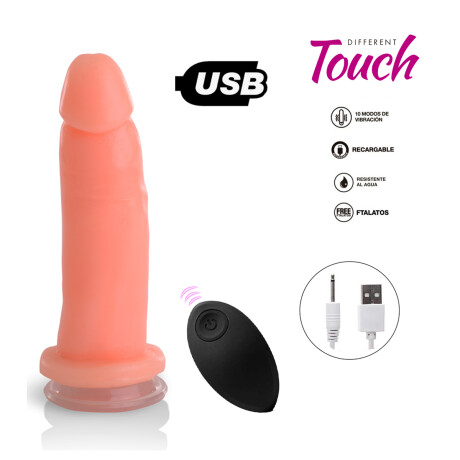 Vibrador A Control Remoto Carga USB Normal Piel