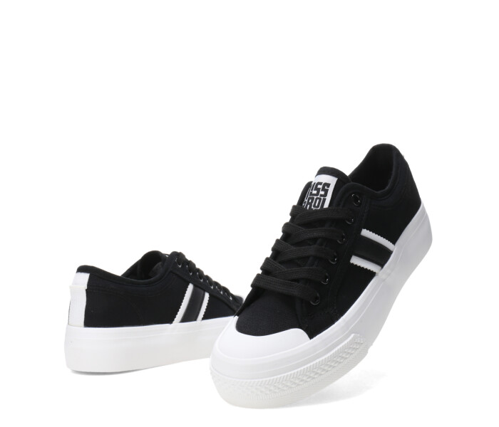 Championes MissCarol Dilon Acordonado De Lona Femenino Negro