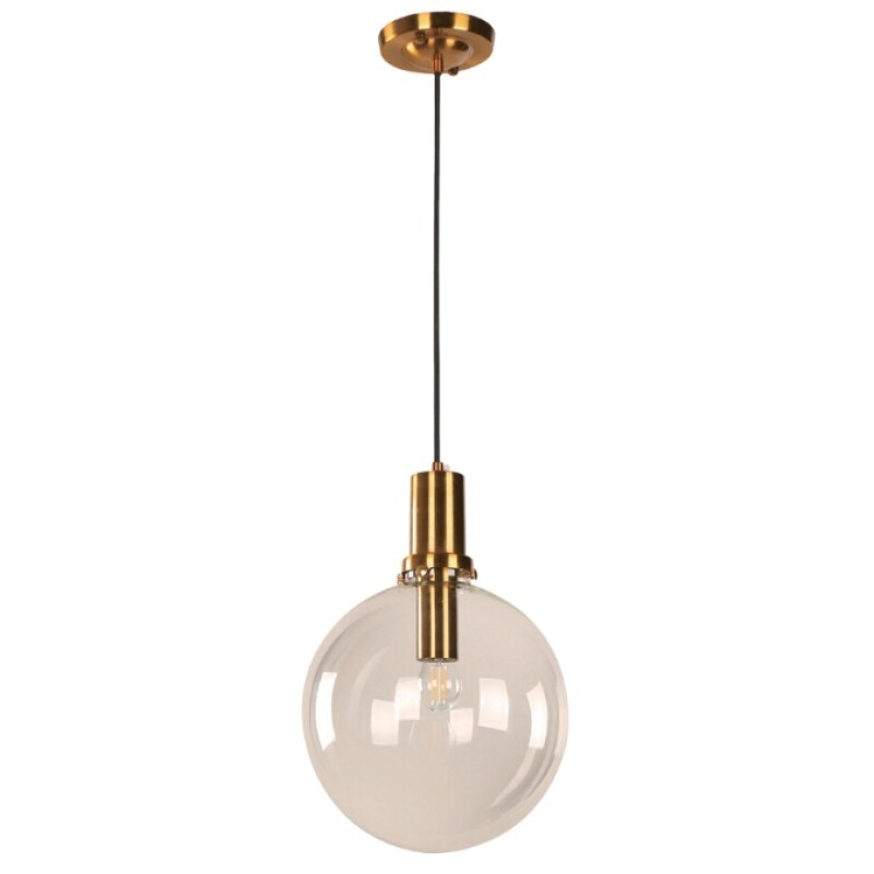 COLGANTE 1L GLOBO TRANSP E27 BRONCE DORADO COLGANTE 1L GLOBO TRANSP E27 BRONCE DORADO