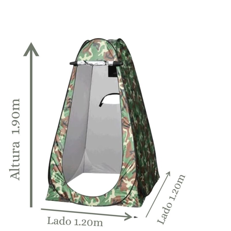 Carpa de Baño Bencor Portátil para Camping y Playa CAMUFLADA