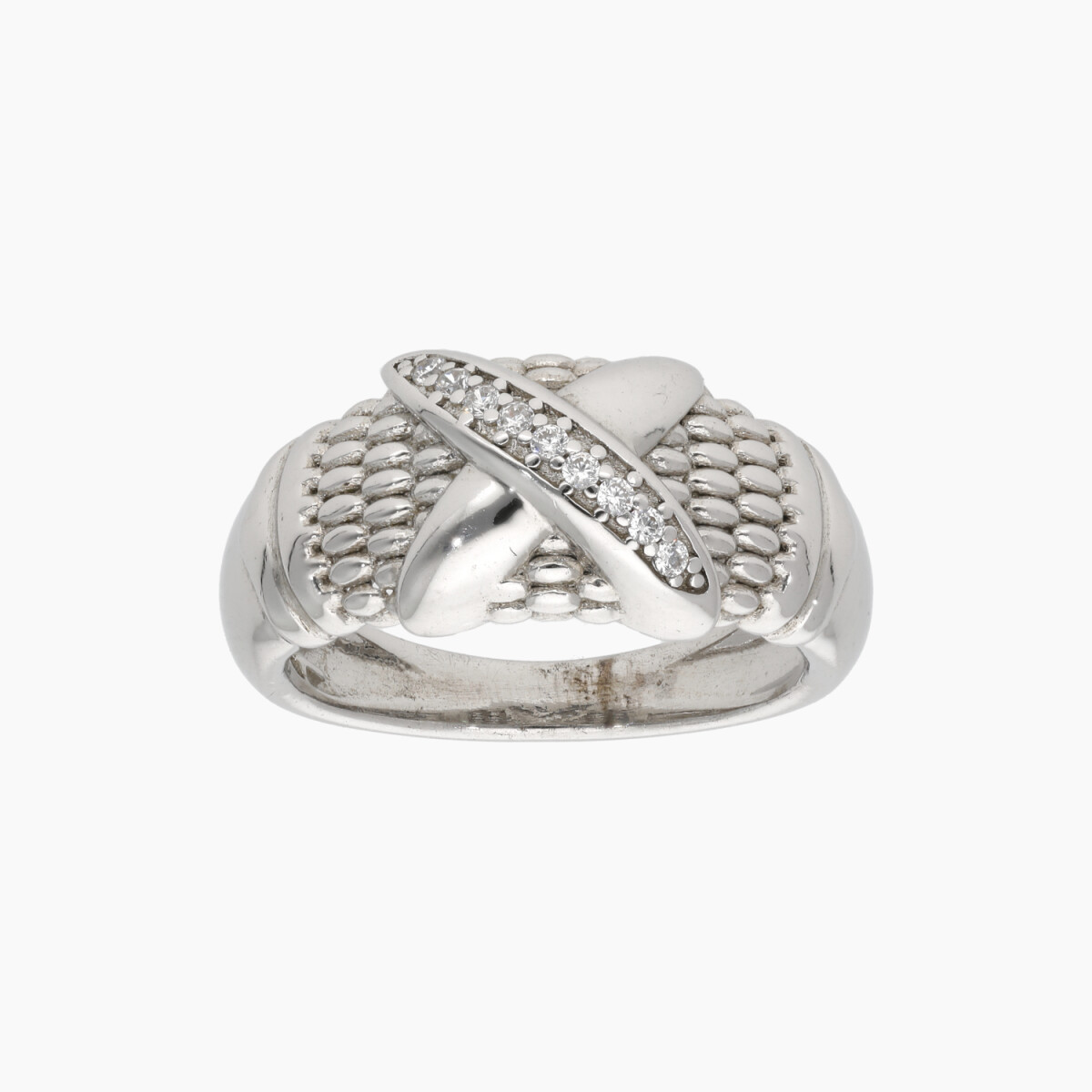 Anillo En Plata 925 Con Circonias 