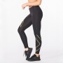Light Speed Mid-Rise <br /> Comptight - Mujer Black/gold Reflective
