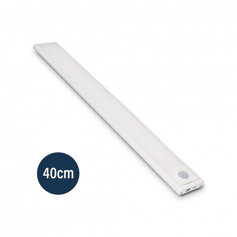 ARTEFACTO RECARGABLE MORAIS CON SENSOR DE MOVIMIENTO 40CM Luminaria Recargable Morais Con Sensor De Movimiento 40CM