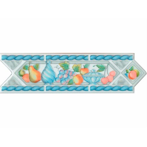 Guarda Con Decorado Frutall Mixto (Sin Fin) De 6X20 Azulmat 000