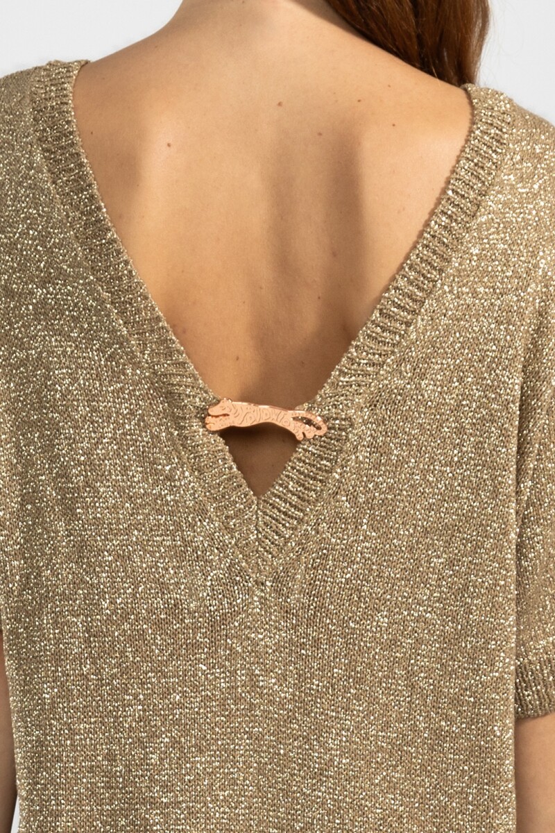 LARA KNIT DRESS Gold