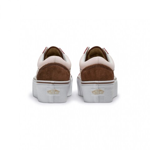 Championes Vans Old Skool Stackform Beige/brown/orange