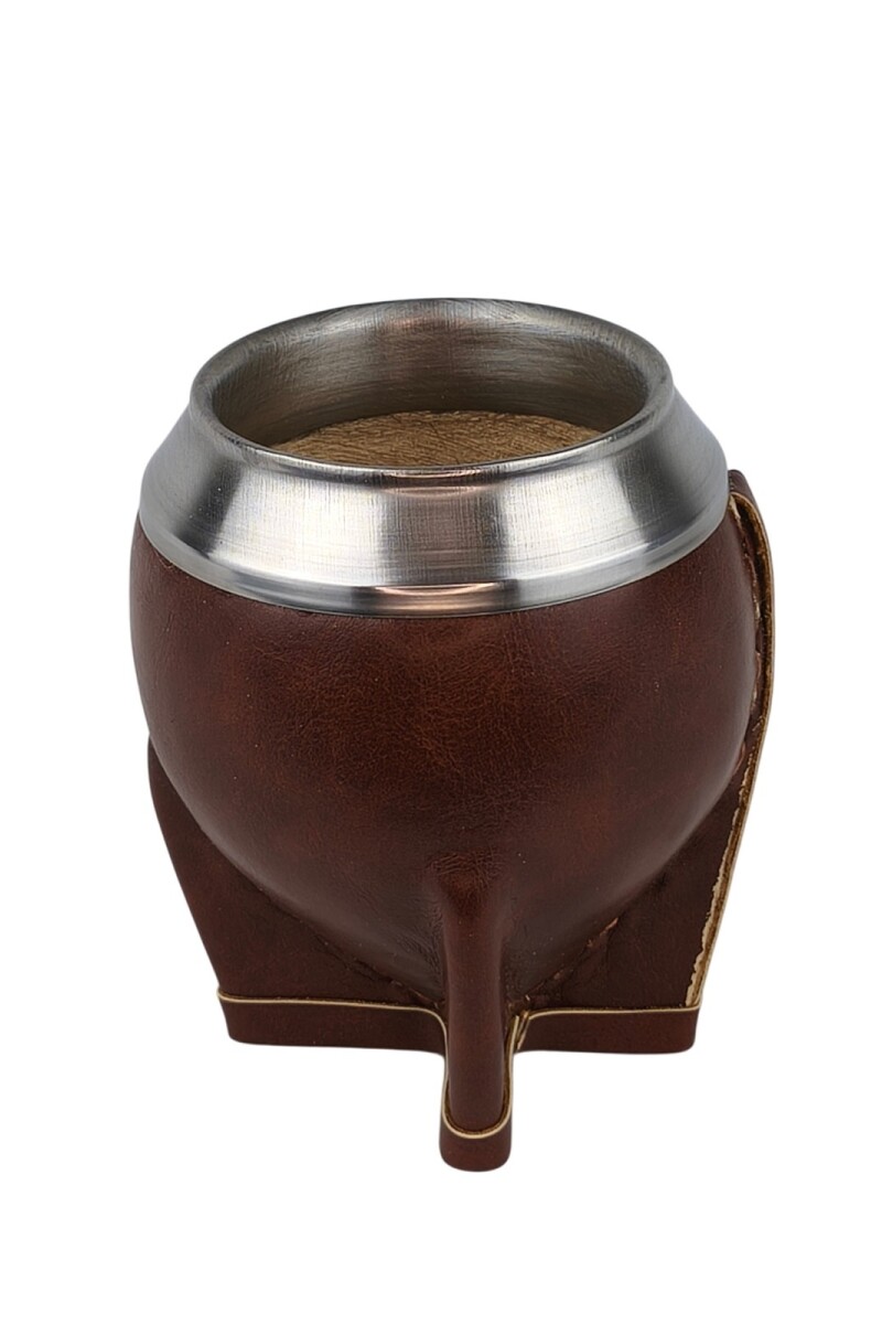 Mate calabaza simil color torpedo Marrón